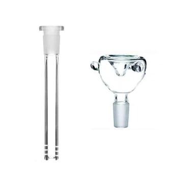 STRONG BONG 18.8mm Glass Diffuser Down stem with 14.4mm Glass Bowl Shooter for Glass Bongs/Waterpipes | Smoking Accessory | Bong Accessory | Clear on itshemp.in