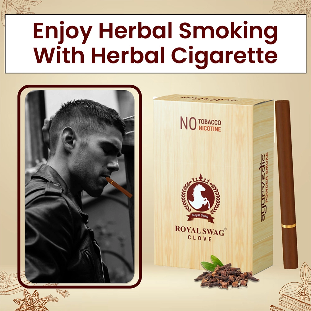 Herbal Cigarettes 100% Tobacco Free and Nicotine Free Clove Flavour(10 Sticks/Box) on itshemp.in
