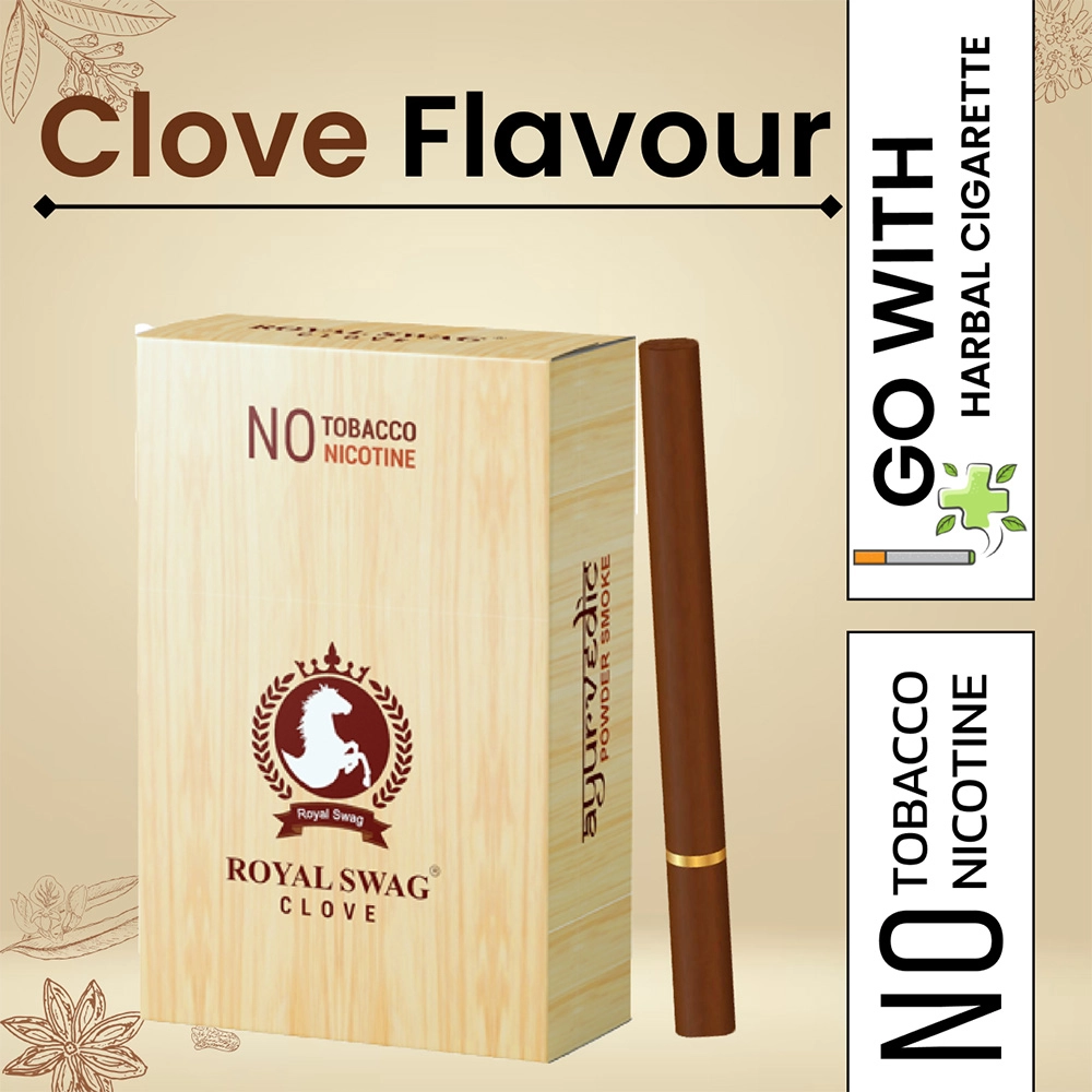 Herbal Cigarettes 100% Tobacco Free and Nicotine Free Clove Flavour(10 Sticks/Box) on itshemp.in