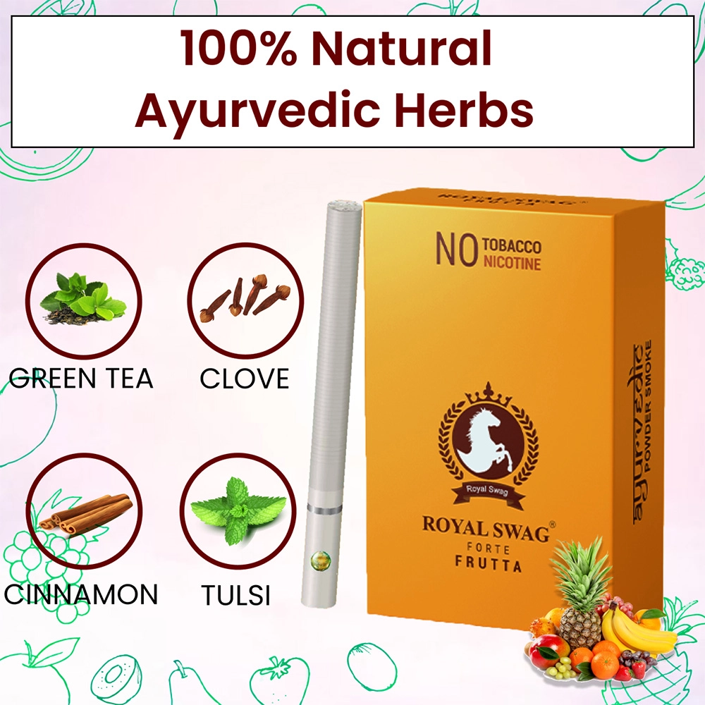 Herbal Cigarettes 100% Tobacco Free and Nicotine Free Frutta Flavour(10 Sticks/Box) on itshemp.in