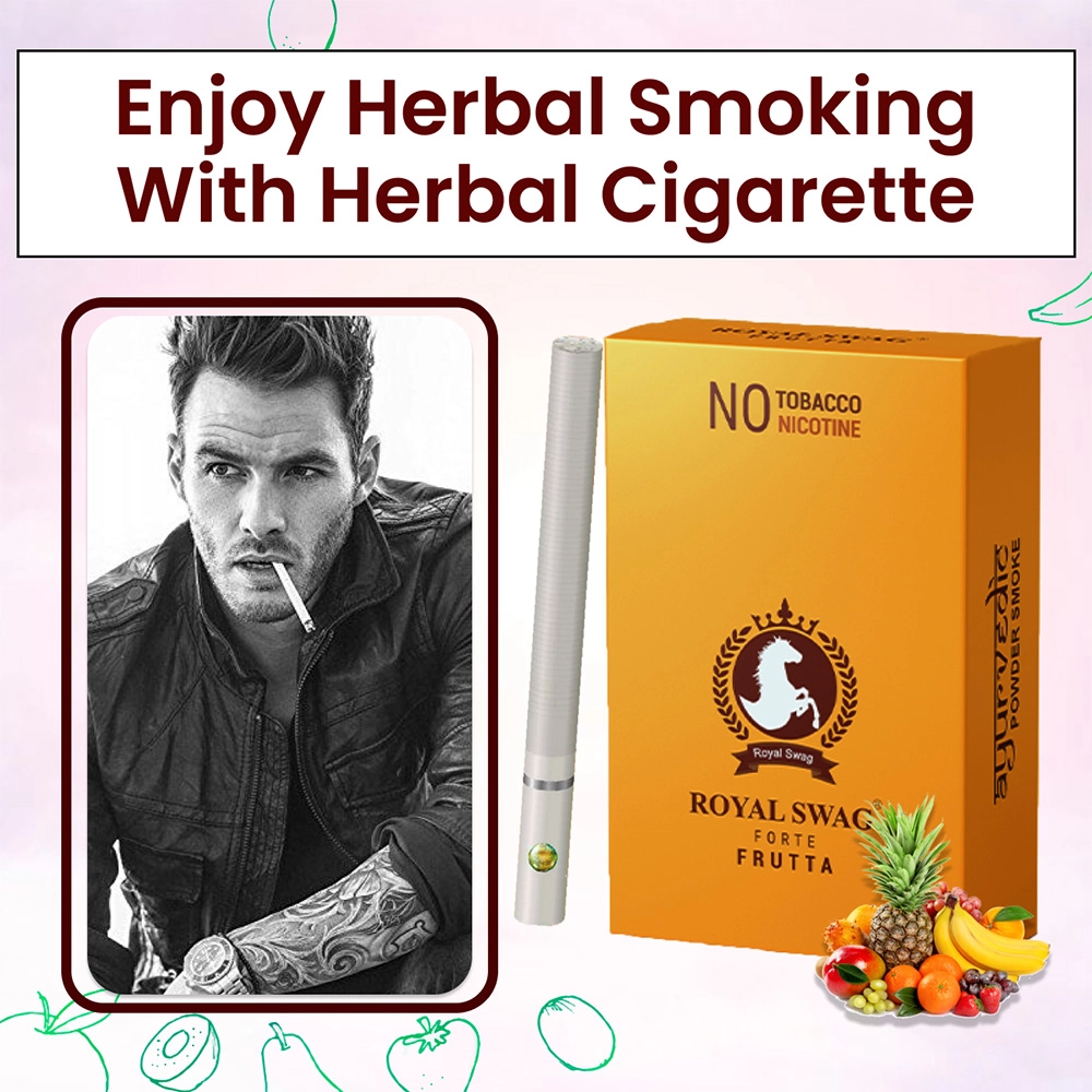 Herbal Cigarettes 100% Tobacco Free and Nicotine Free Frutta Flavour(10 Sticks/Box) on itshemp.in