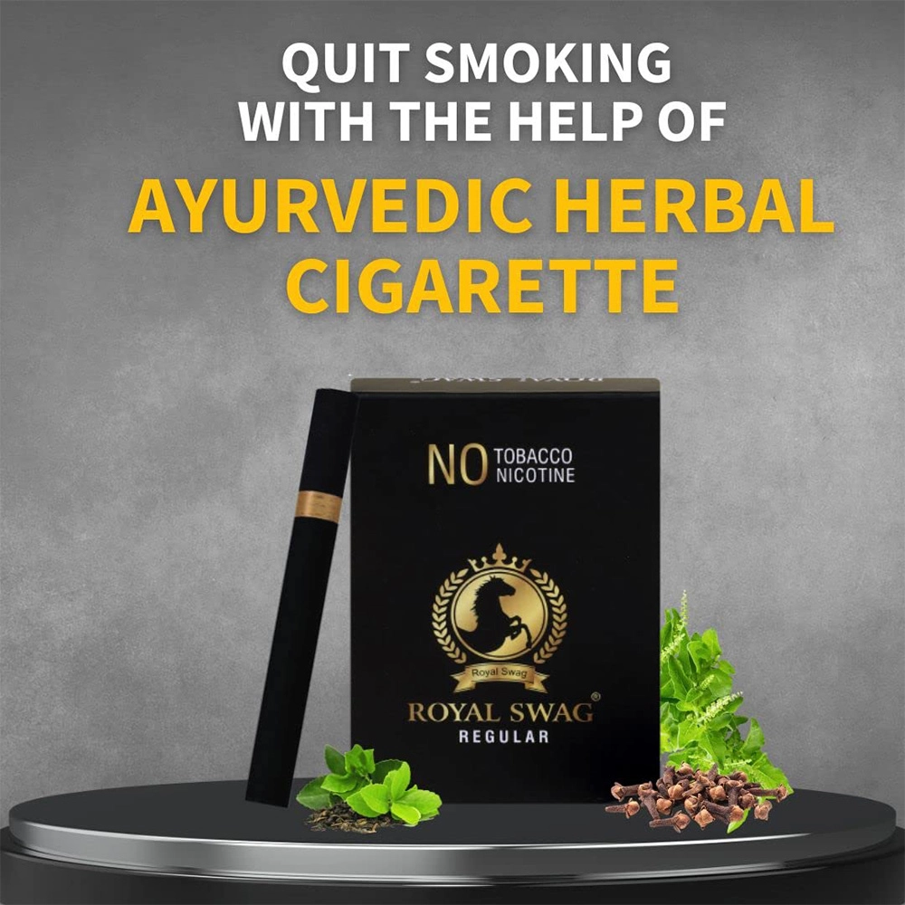 Herbal Cigarettes 100% Tobacco Free and Nicotine Free Regular Flavour(10 Sticks/Box) on itshemp.in