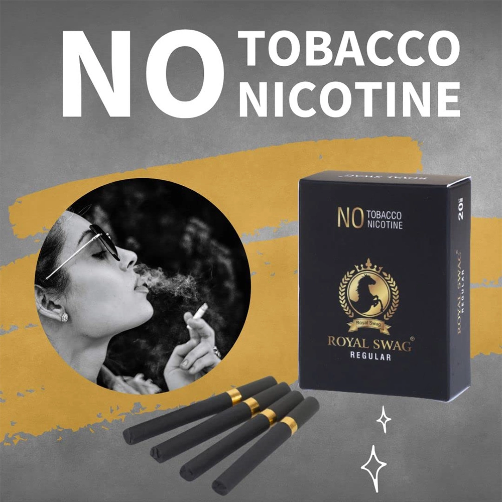Herbal Cigarettes 100% Tobacco Free and Nicotine Free Regular Flavour(10 Sticks/Box) on itshemp.in
