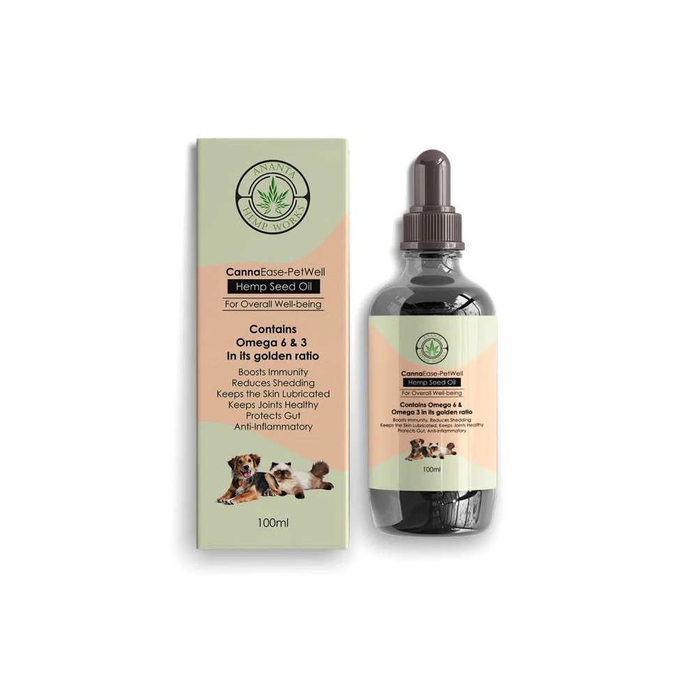 Ananta PetWell Hemp Seed Oil for Dogs & Cats - 100ml - Image 1