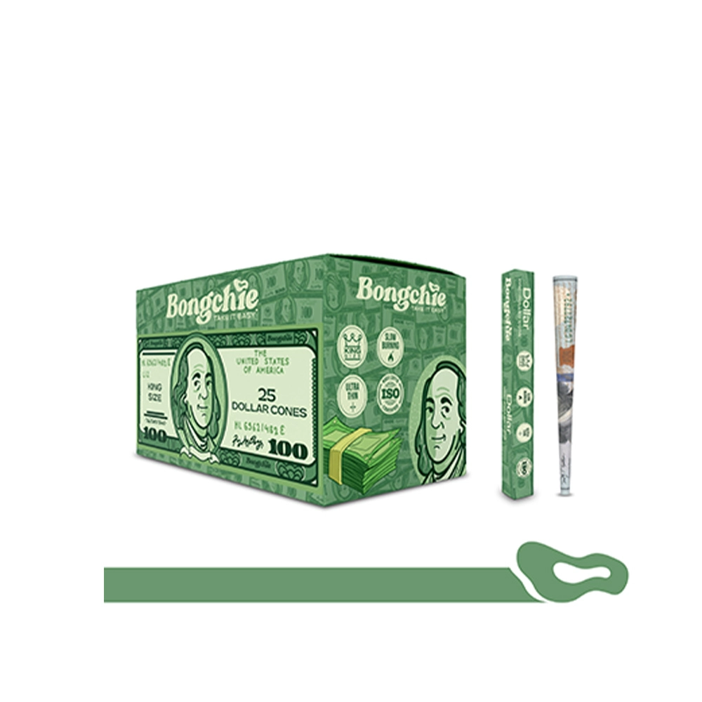 Bongchie Dollar Pre-Rolled Cones - King Size (Pack of 25) - Image 1