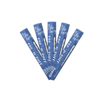 Bongchie Burst Flavoured Pre-Rolled Cones with Infused Capsule Tips - Blueberry, King Size (5 Packs) on itshemp.in
