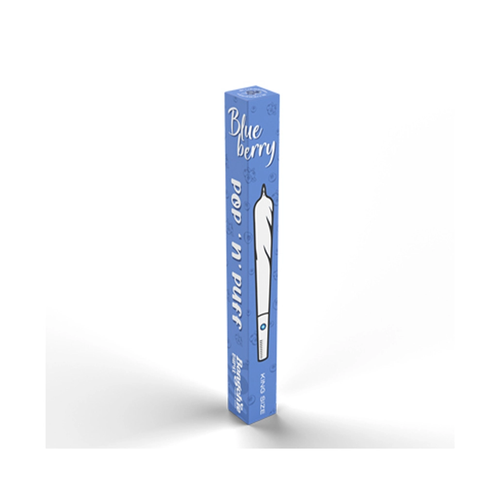 Bongchie Burst Flavoured Pre-Rolled Cones with Infused Capsule Tips - Blueberry, King Size (5 Packs) on itshemp.in