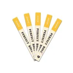Bongchie Perfect Roll Pre-Rolled Cone Bleached (White) - 5 Packs of King Size Cones