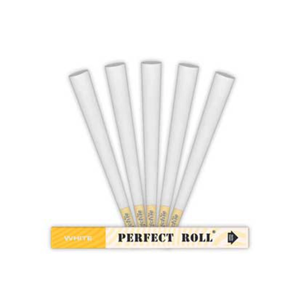 Bongchie Perfect Roll Pre-Rolled Cone Bleached (White) - 5 Packs of King Size Cones - Image 2