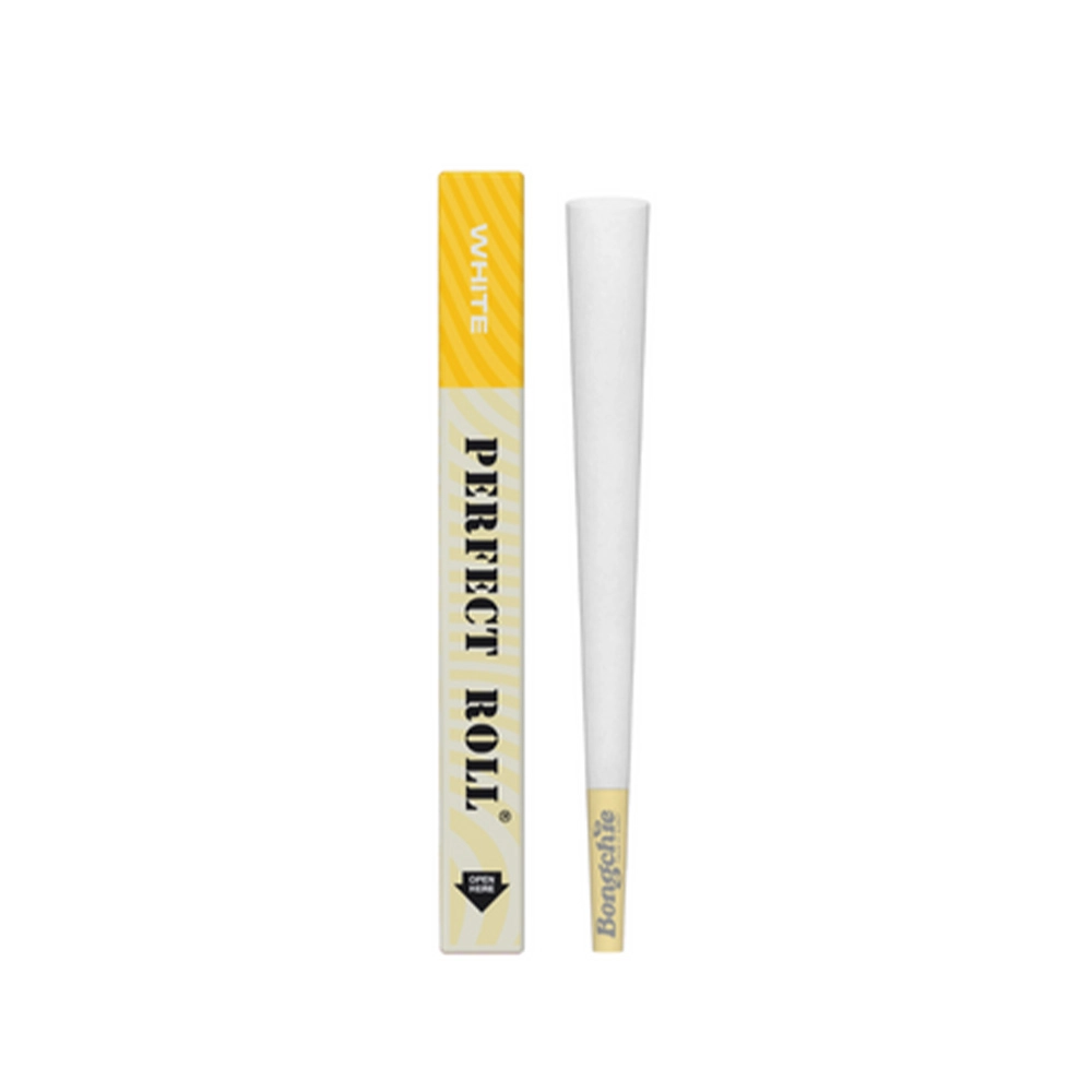 Bongchie Perfect Roll Pre-Rolled Cone Bleached (White) - 5 Packs of King Size Cones - Image 6