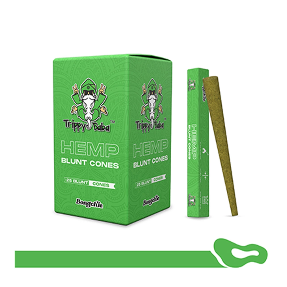 Bongchie Trippy Baba Hemp Blunt King Size, Pack of 25 - Image 2