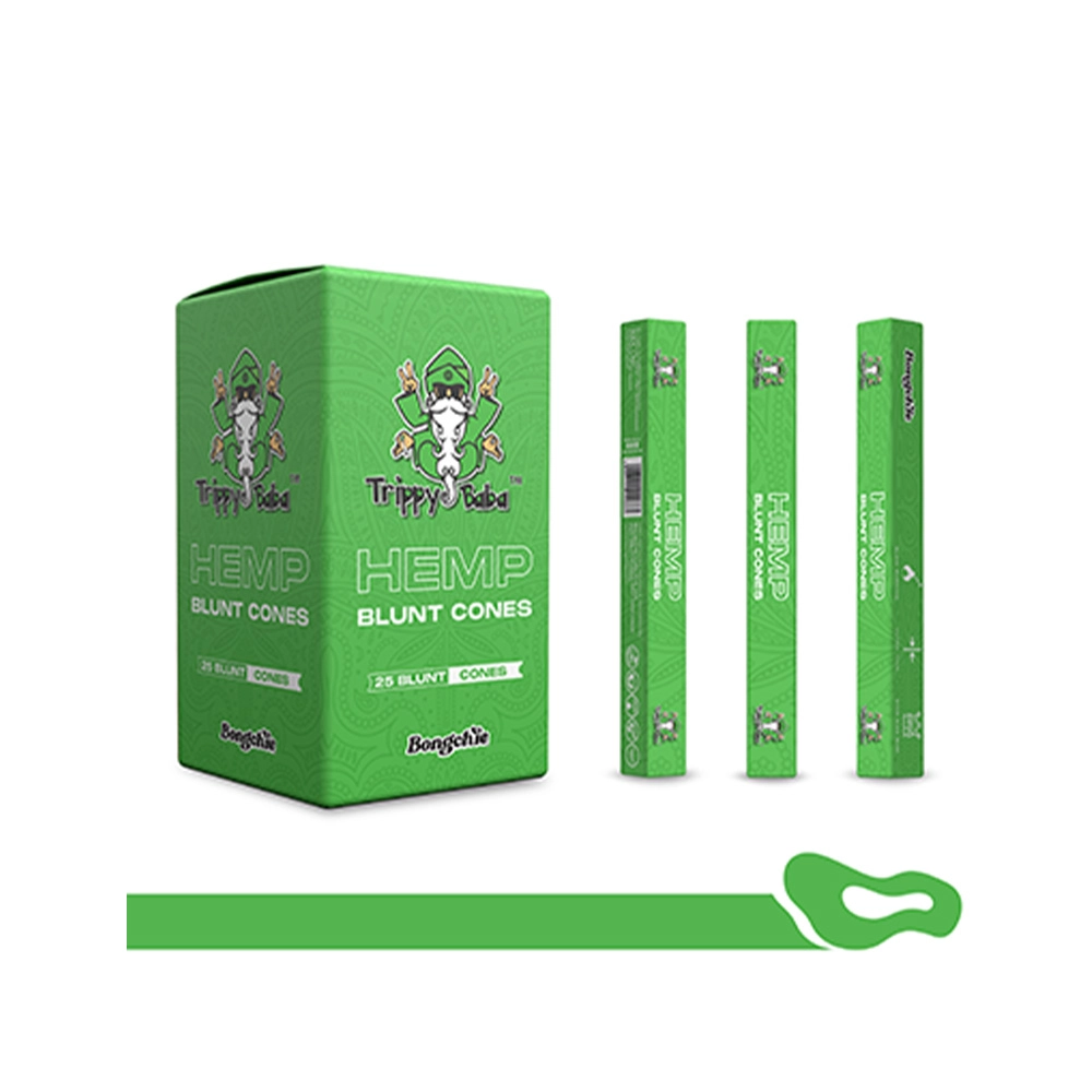 Bongchie Trippy Baba Hemp Blunt King Size, Pack of 25 - Image 3