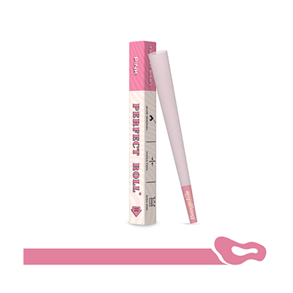 Bongchie Perfect Roll Pre-Rolled Cone (Pink) - Pack of 55 Cones - Image 2