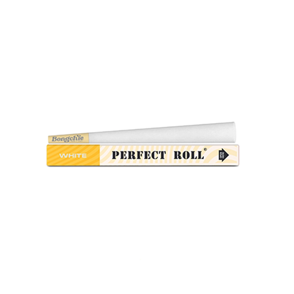 BC184032_4 Bongchie Perfect Roll Pre-Rolled Cone Bleached (White) - Pack of 55 Cones - Image 1
