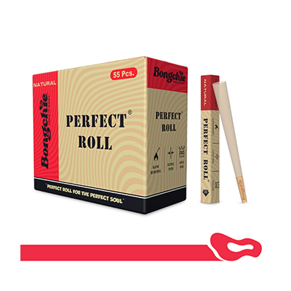 Bongchie Perfect Roll Pre-Rolled Cone Unbleached (Brown), Pack of 55 - Image 4