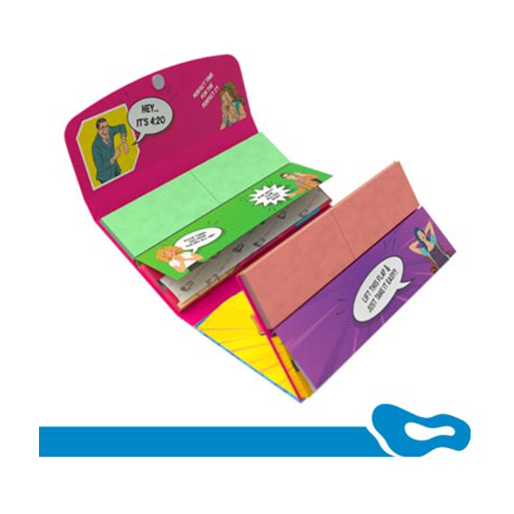 Bongchie Double Booklet - Pop-Art Style Smoking Accessories with Rolling Papers and Filter (Pack of 4) - Image 4