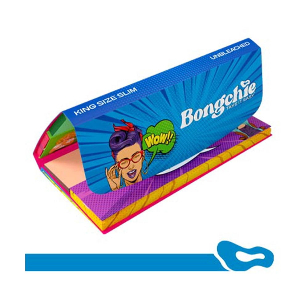 Bongchie Double Booklet - Pop-Art Style Smoking Accessories with Rolling Papers and Filter (Pack of 4) - Image 2