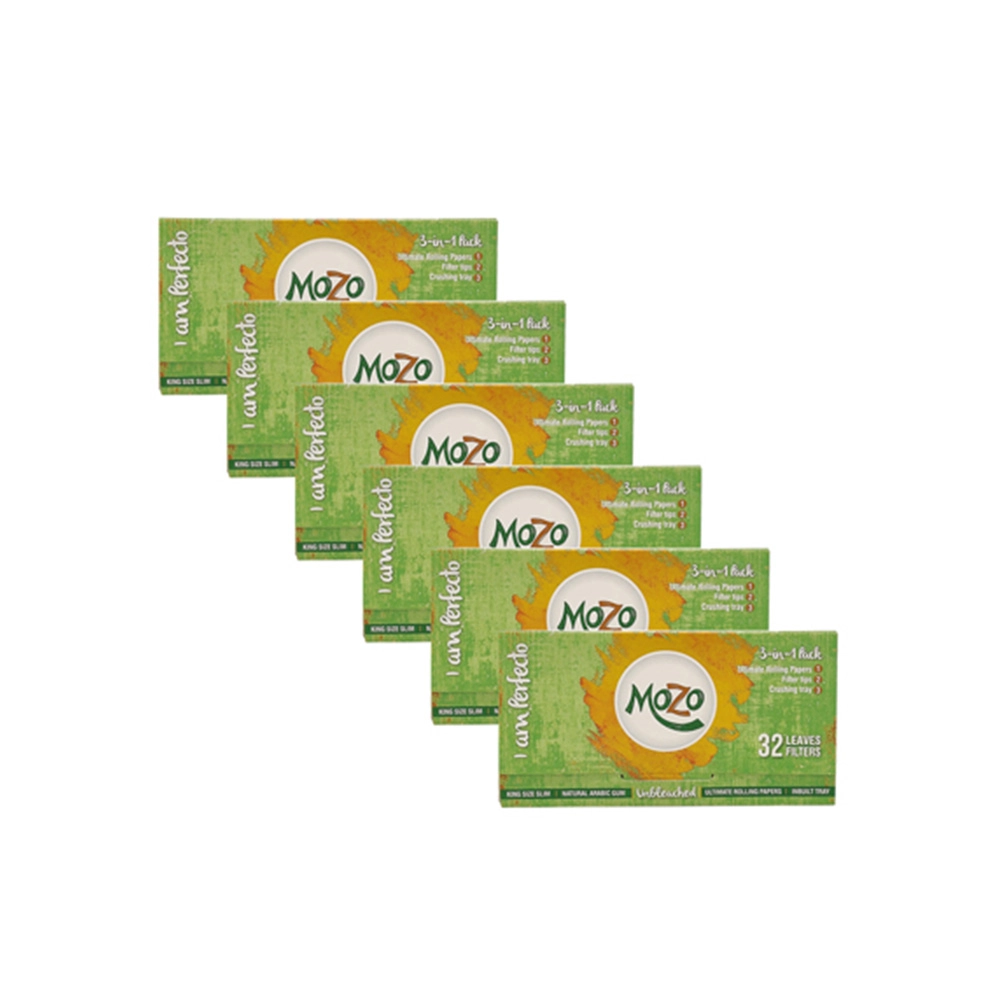 Bongchie Mozo with Filter (Brown) - 4 Booklets of 32 Gummed Papers & Filters - Image 2