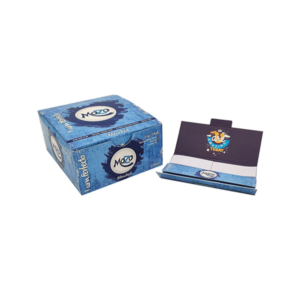 Bongchie Mozo with Filter (White) - 32 Gummed Papers, 32 Perforated Filters, Rolling Tray - Image 3