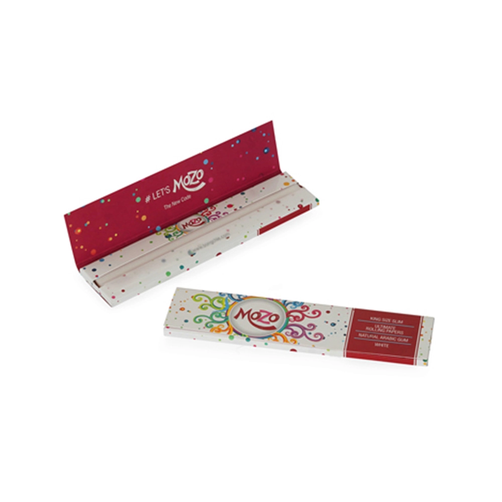 Bongchie Mozo Bleached (White) Rolling Papers - 32 Gummed Papers, King Size Slim (109mm x 44mm) - Image 2
