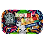 Bongchie Trippy Metal Rolling Tray – Durable, Lightweight, and Perfect for Rolling & Mixing