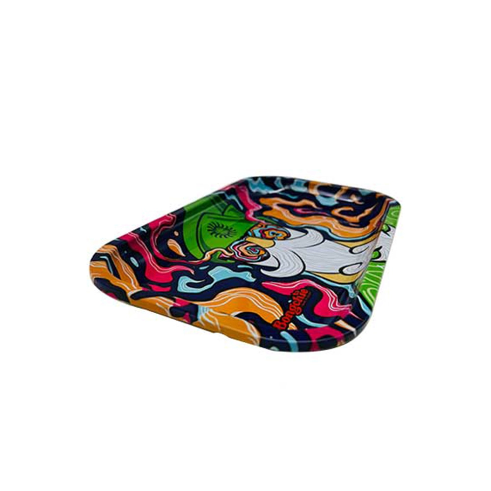 Bongchie Trippy Metal Rolling Tray – Durable, Lightweight, and Perfect for Rolling & Mixing - Image 2