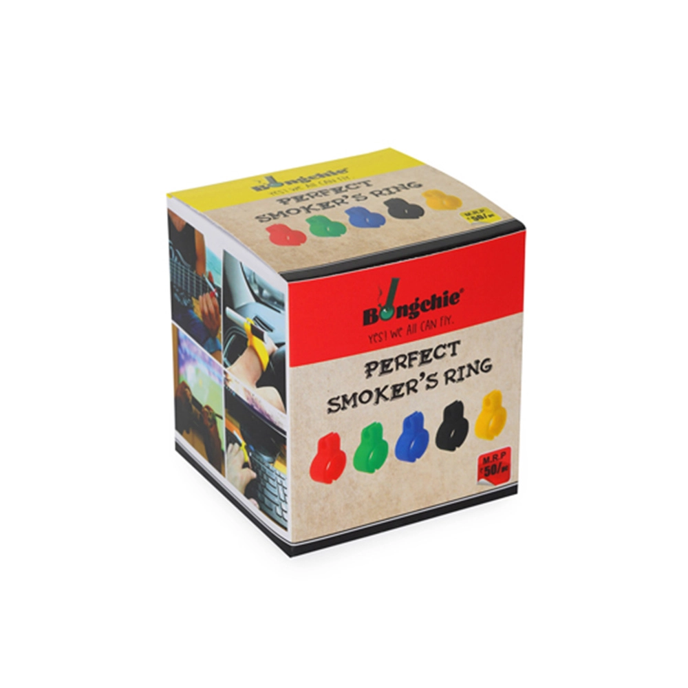 Bongchie Perfect Smoker’s Ring - Hands-Free Silicone Smoking Ring - 10 Pieces, 5 Colors - Lightweight & Durable - Universal Size - Image 1