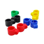 Bongchie Perfect Smoker’s Ring - Hands-Free Silicone Smoking Ring - 10 Pieces, 5 Colors - Lightweight & Durable - Universal Size - Image 3
