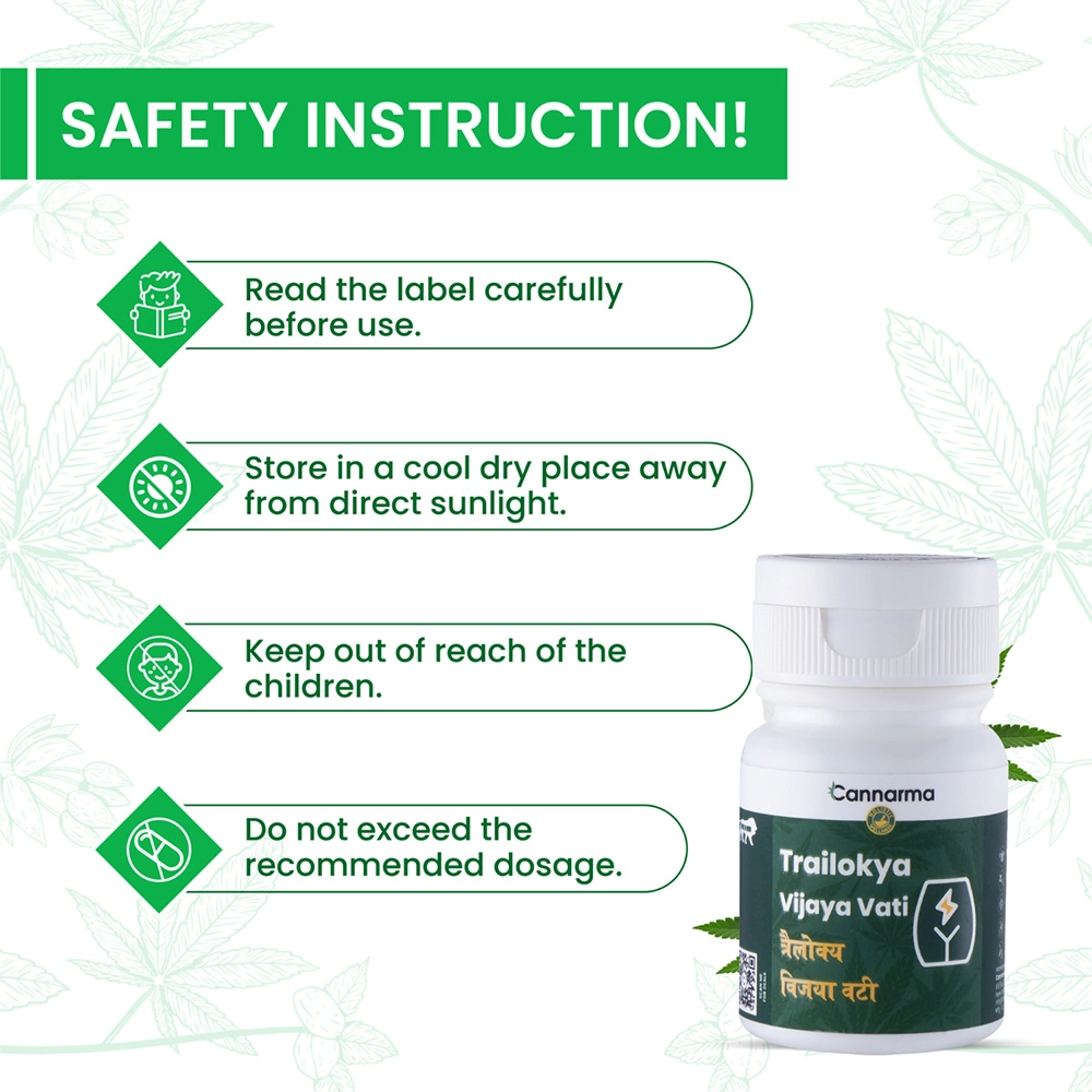 Cannarma Ayurvedic Trailokya Vijaya Vati For Knee Pain & Joint Pain Relief - 30 Tablet on itshemp.in