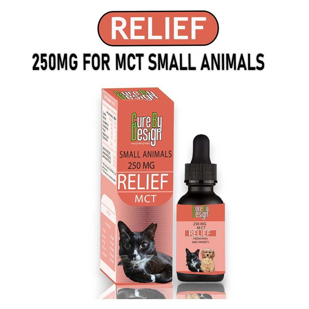 Cure By Design Relief 250mg CBD for Small Animals (MCT) - Image 4