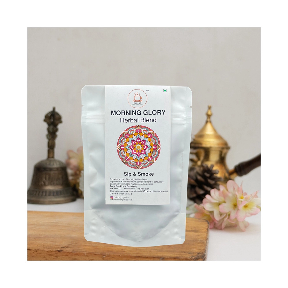 EL196002_3 Elinor Organics MORNING GLORY Herbal Smoke Blend - Image 1