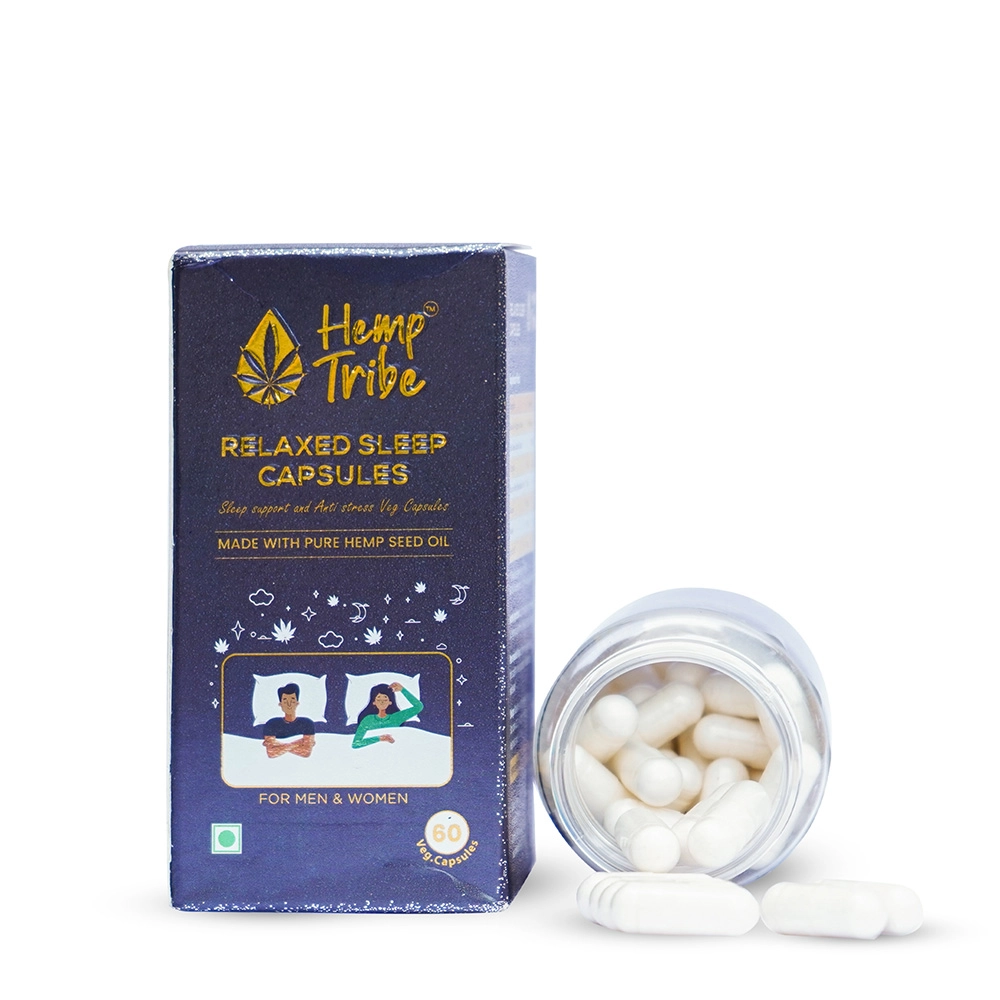Hemp Tribe Relaxed sleep Capsules, 60 Capsules - Image 2