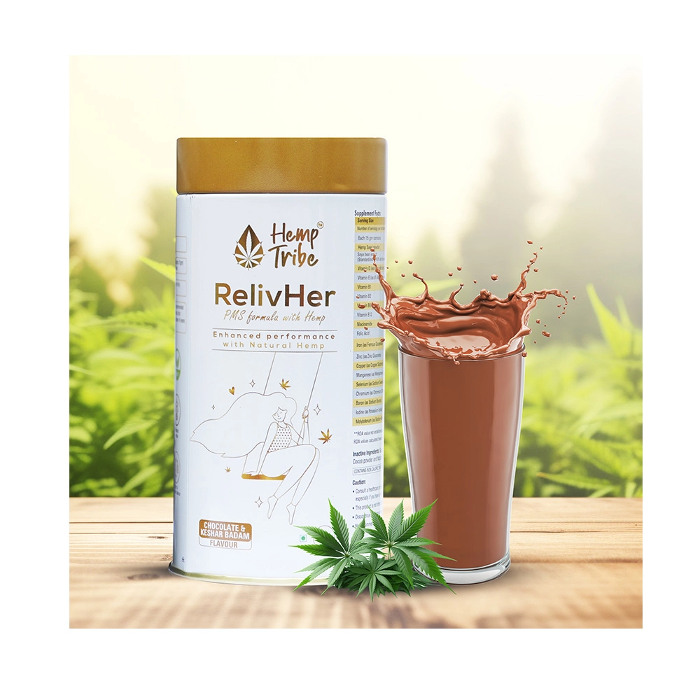 HT188005_1 Hemp Tribe RelivHer Powder, 200 gms - Image 1