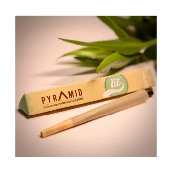 Lit Pyramid King Size Pre Rolled Cones ( Brown ) on itshemp.in
