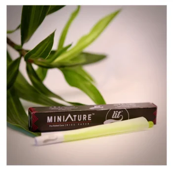 LIT Thins MINIATURES Brown and Pure Rice Rolling Papers Cone on itshemp.in