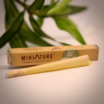 LIT Thins MINIATURES Brown and Pure Rice Rolling Papers Cone on itshemp.in on itshemp.in