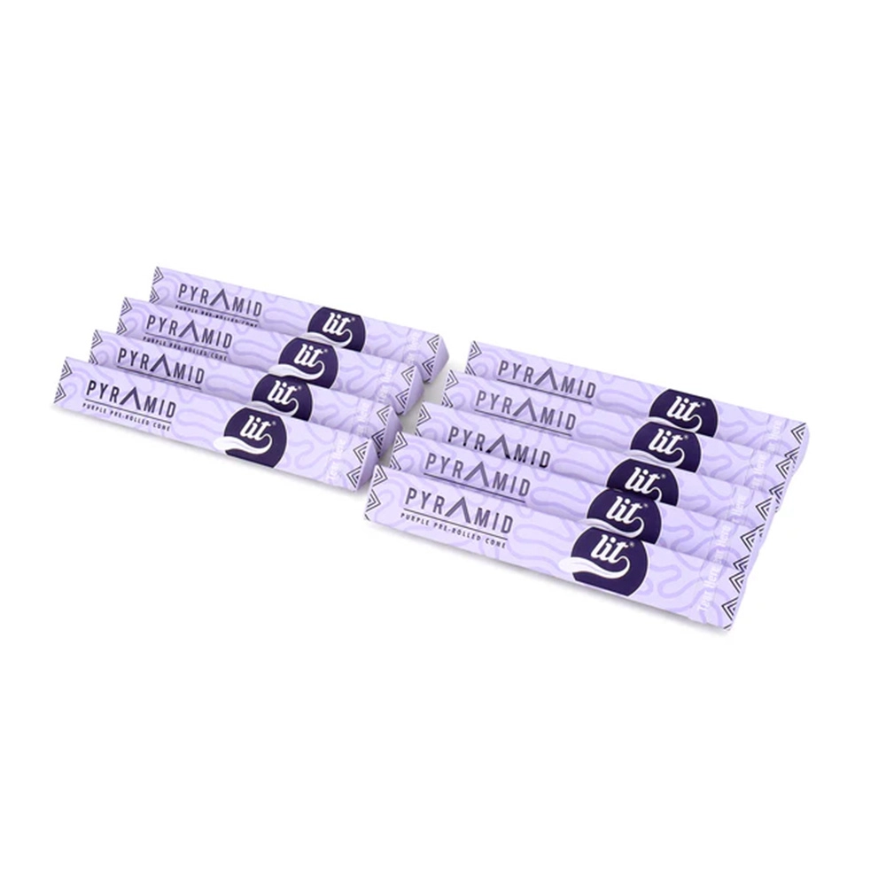 LIT Pyramid King Size Pre Rolled Cones ( Purple ) - Image 3