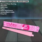 LIT Pyramid King Size Pre Rolled Cones ( Pink ) on itshemp.in