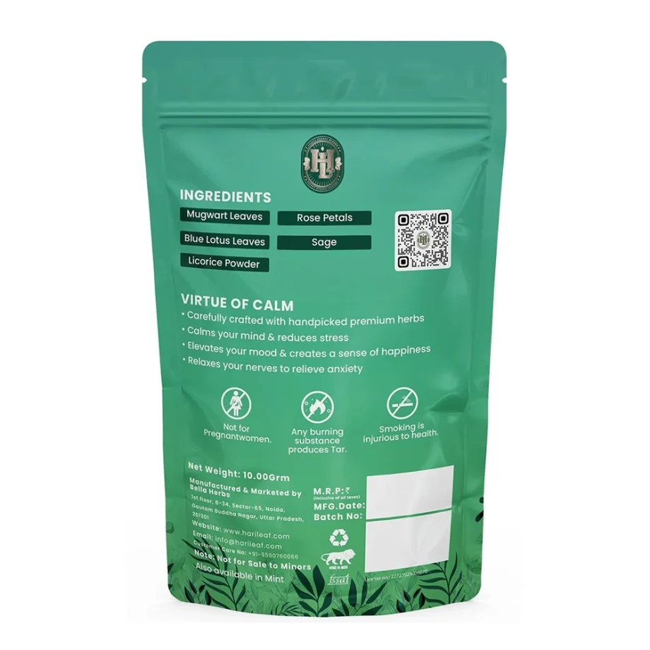 Hari Leaf Calm Blend - Blueberry (Pouch) - Image 3