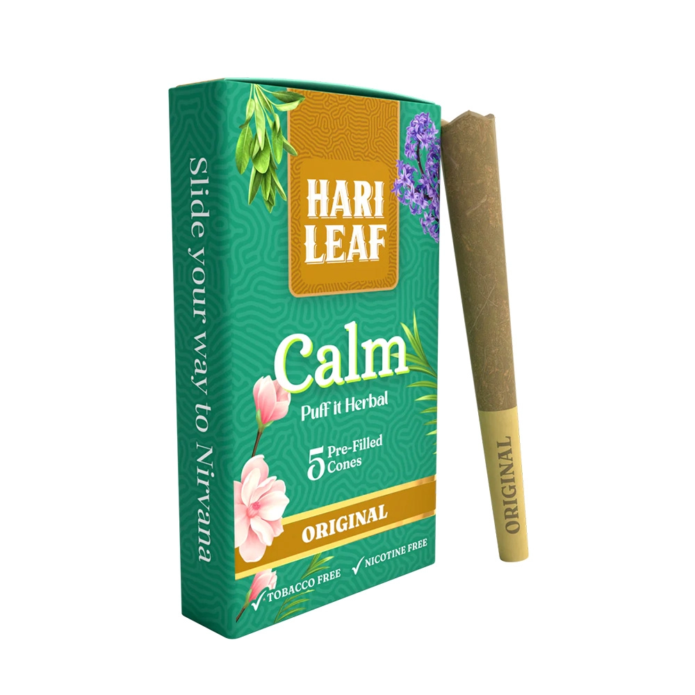 Hari Leaf Calm Blend - Original (Pre-filled Cones) on itshemp.in