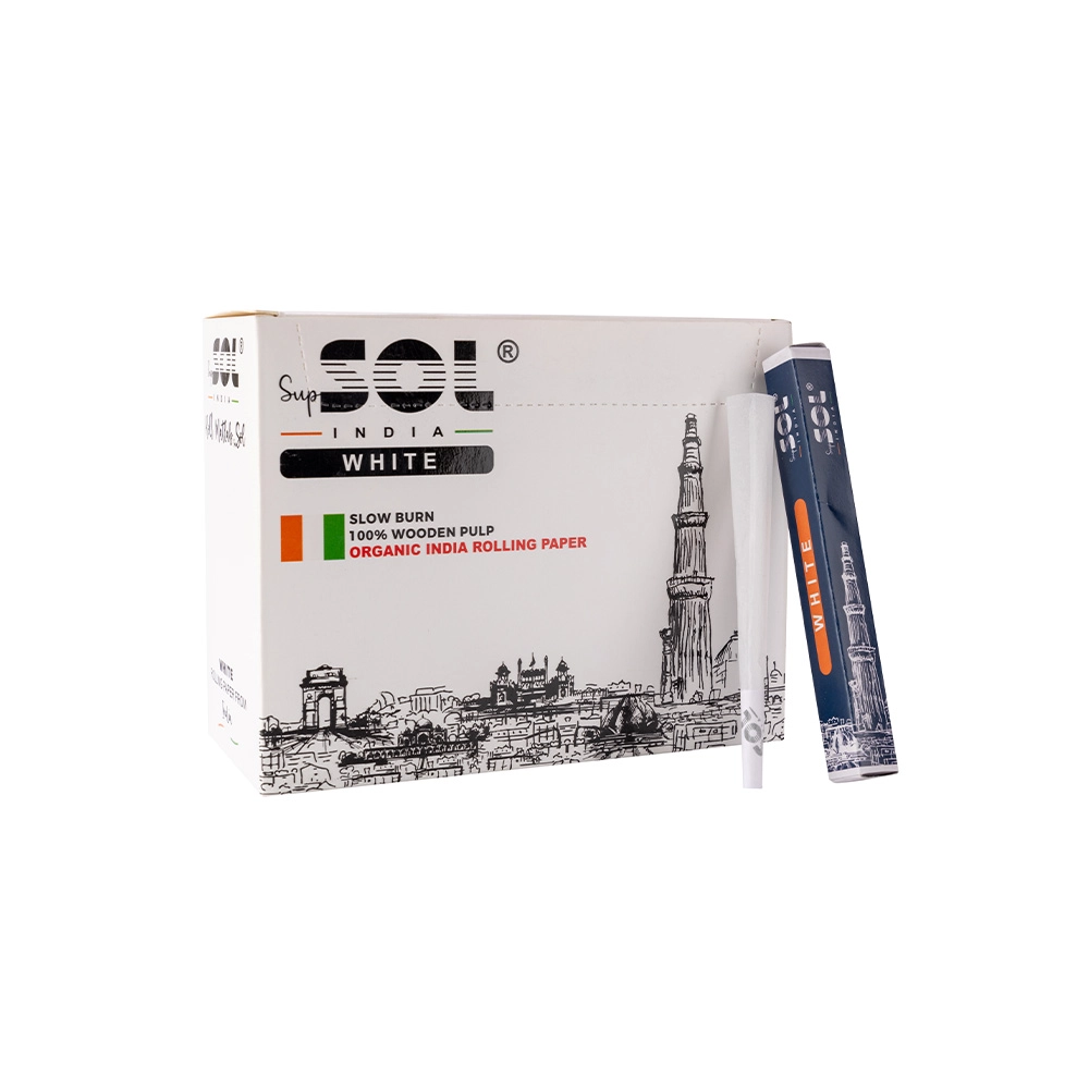 "SupSOL White Pre-Rolled Cone, White (Pack of 55)""SupSOL White Pre-Rolled Cone, White (Pack of 55)" on itshemp.in