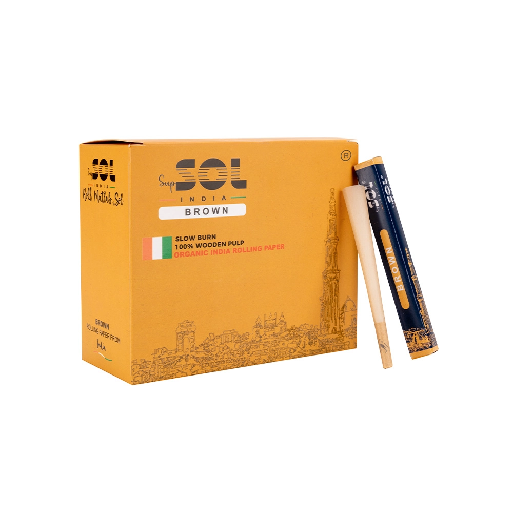 "SupSOL Brown Pre-Rolled Cone, Brown (Pack of 55)" on itshemp.in