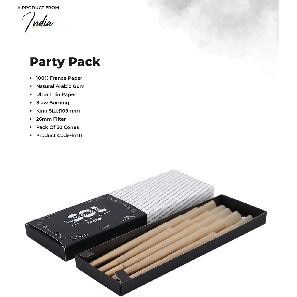 "SupSOL Brown Pre-Rolled Cone, Brown (Pack of 20)" on itshemp.in