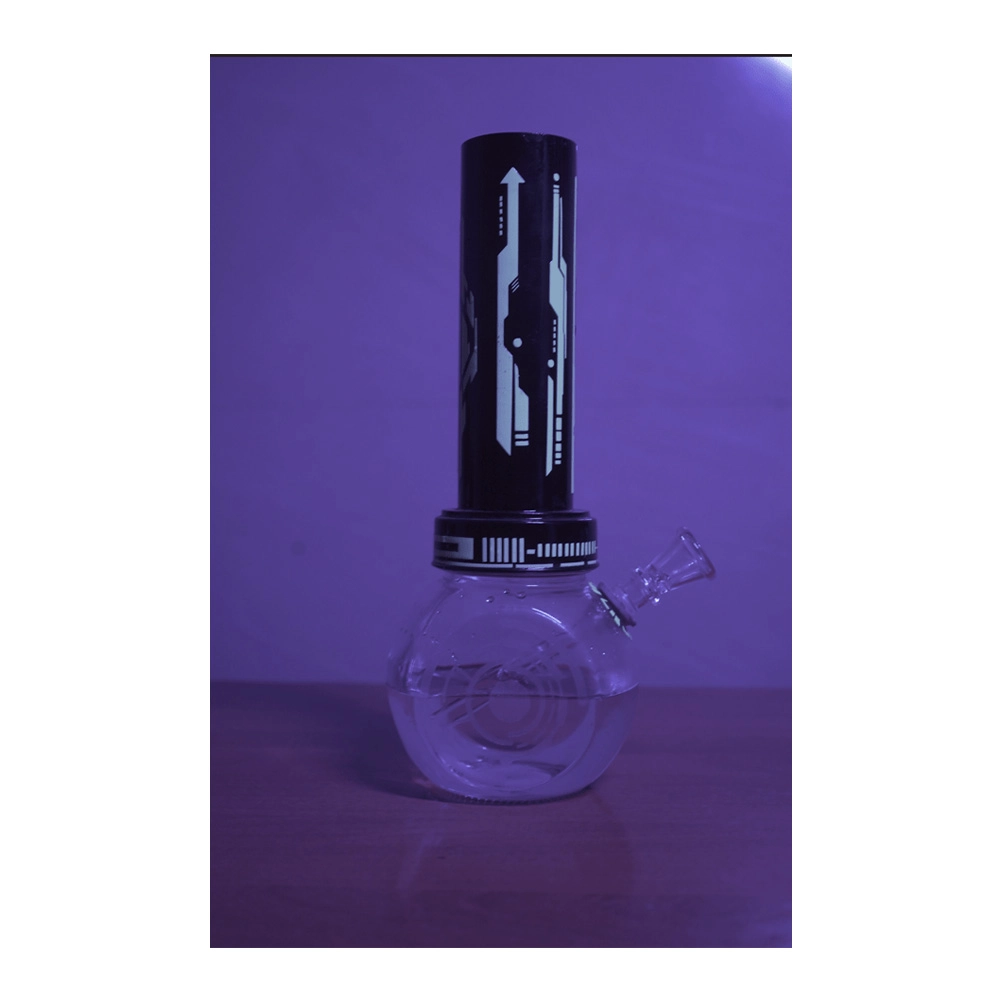Elevate Glow in the Dark 3D Print Glass Bong on itshemp.in