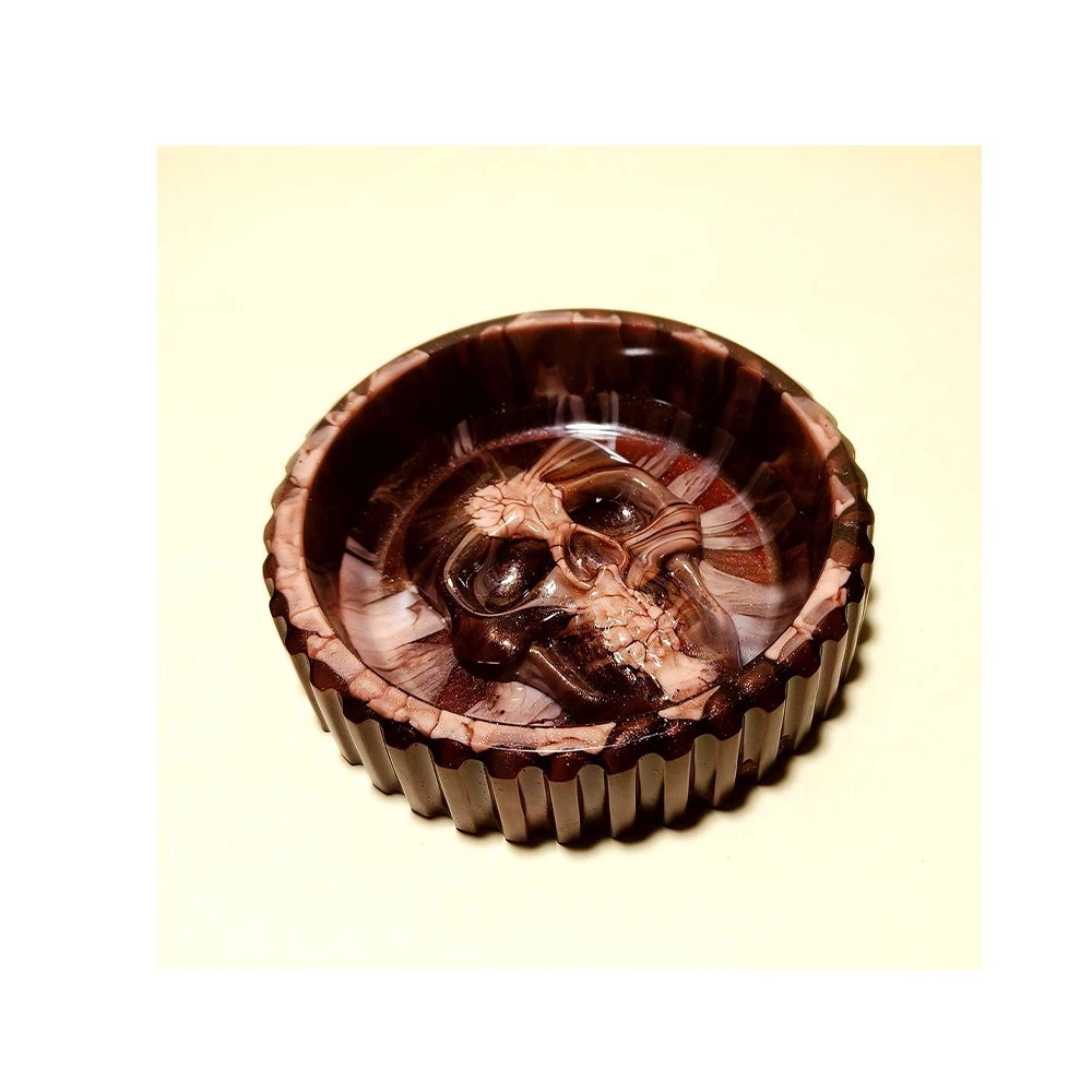 Elevate Marble Skull design Multicolour Resin Ash Tray on itshem[p.in