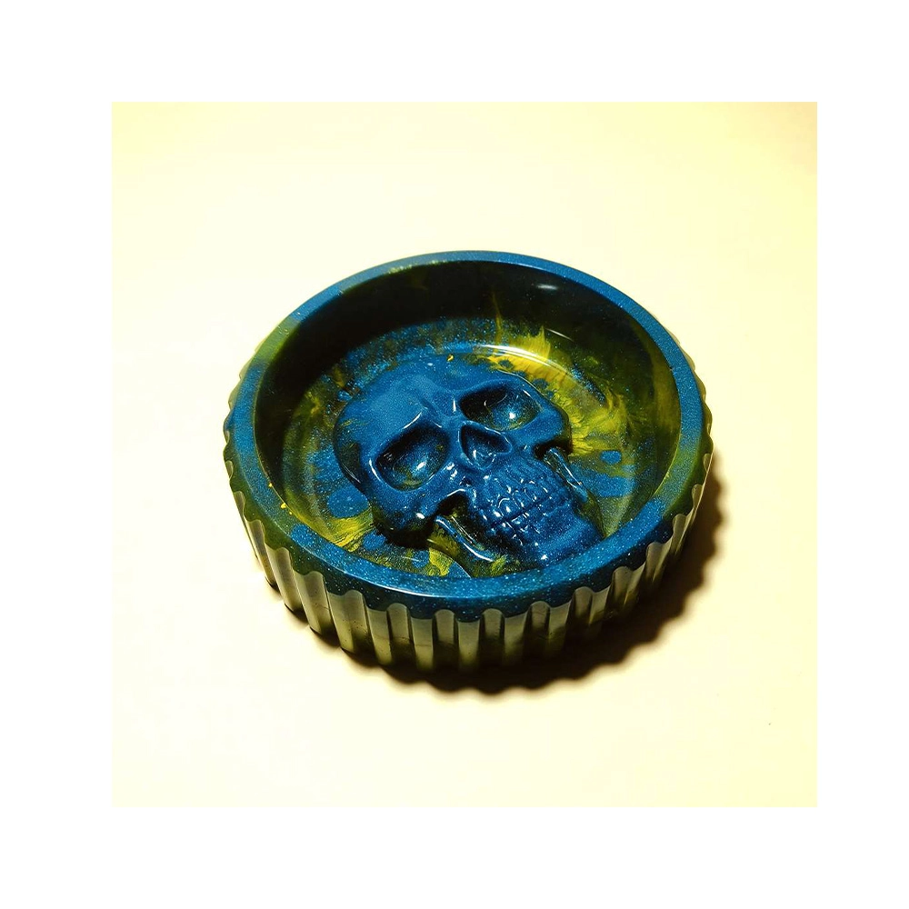Elevate Marble Skull design Multicolour Resin Ash Tray on itshem[p.in