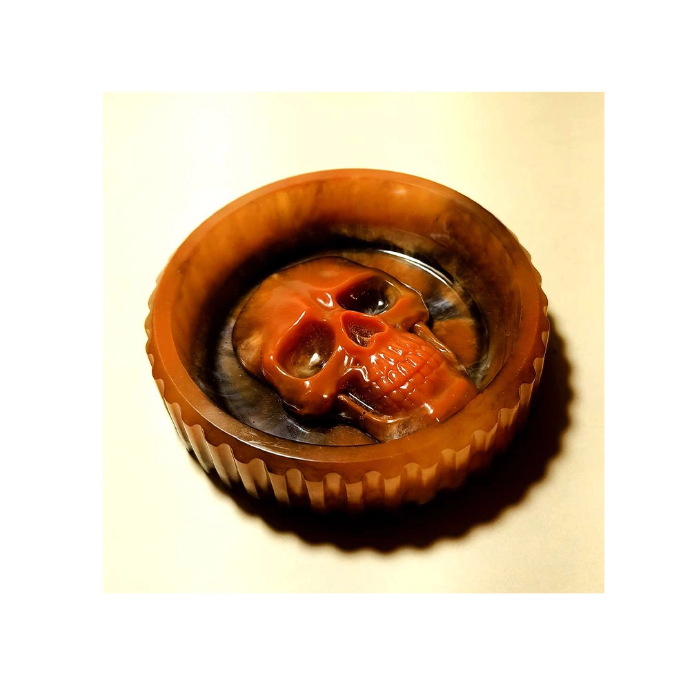 Elevate Marble Skull design Multicolour Resin Ash Tray on itshem[p.in