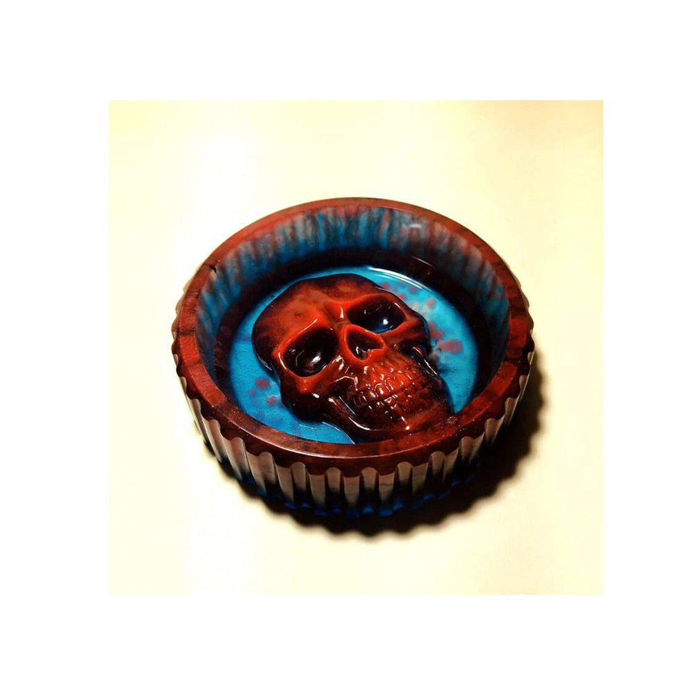 Elevate Marble Skull design Multicolour Resin Ash Tray on itshem[p.in