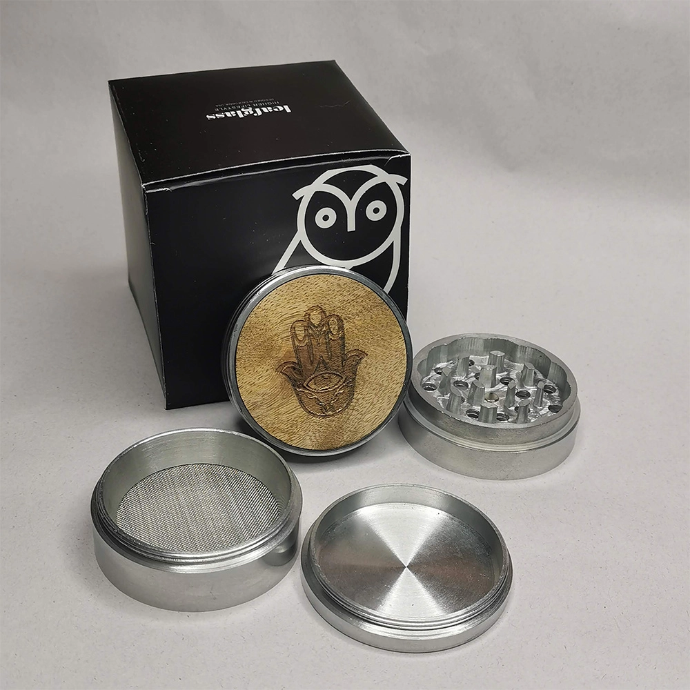 Leaf Glass Hamsa Grinder on itshemp.in