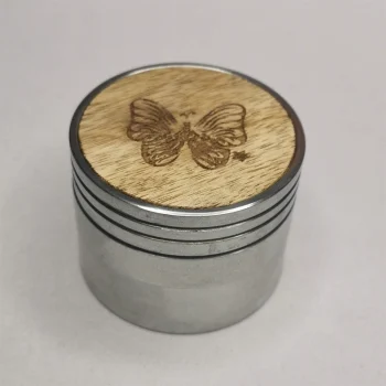Leaf Glass Butterfly Grinder on itshemp.in